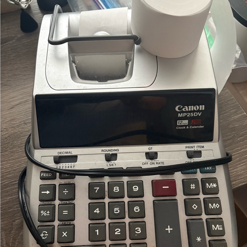 Canon MP25DV Silver and Black Calculator